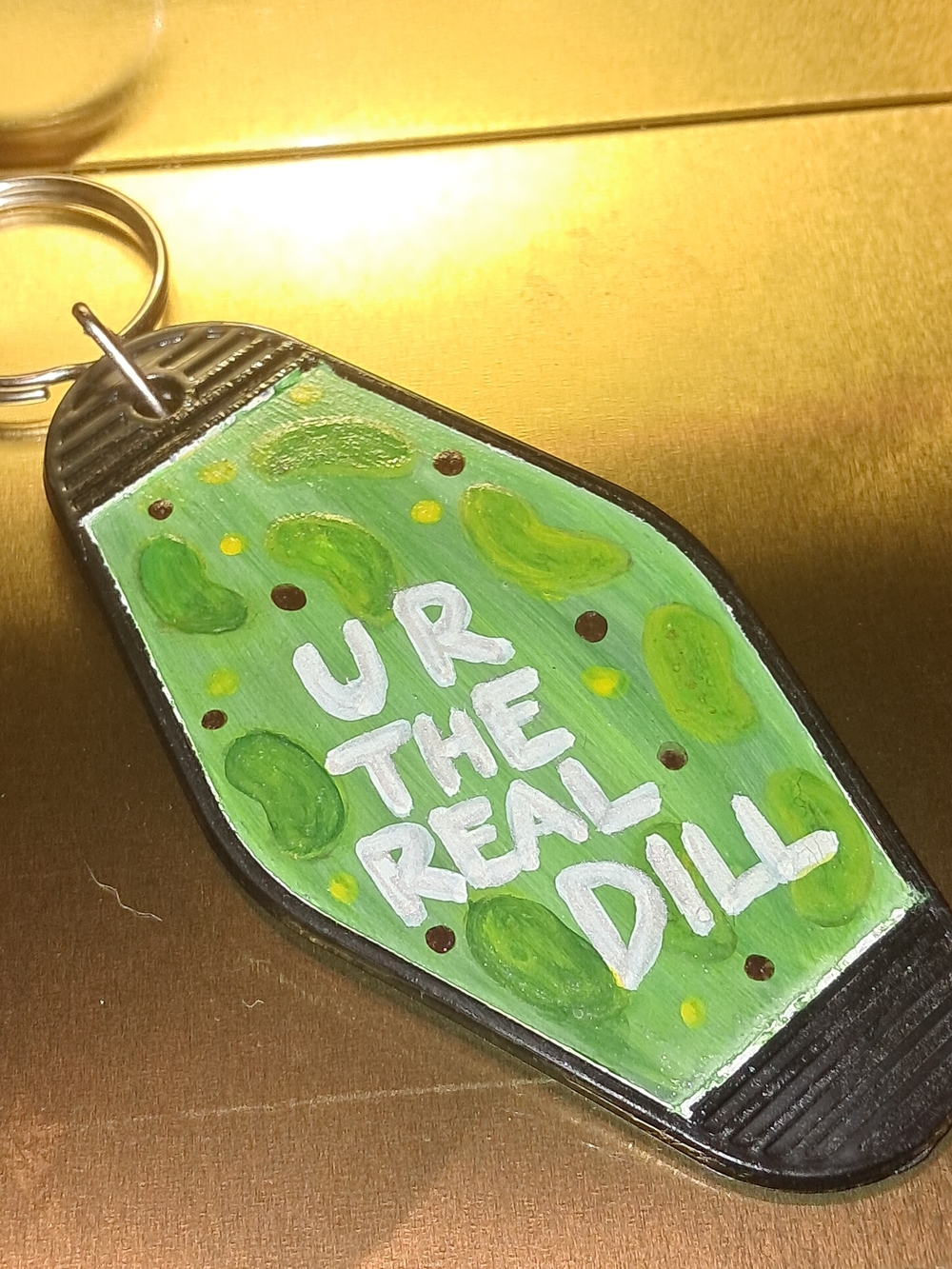 'UR THE REAL DILL' Pickle Keychain Charm
